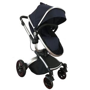 Poussette de luxe 3-en-1 avec mode nacelle et <span class=keywords><strong>siège</strong></span> <span class=keywords><strong>auto</strong></span>, cadre en alliage d'aluminium, pliable, pour bébés de 0 à 3 ans - Product Image 5