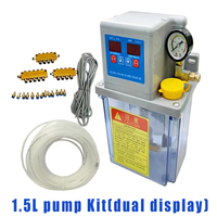 Pompe à huile de lubrification automatique 1.5L | Pompe de lubrification électromagnétique CNC 220V importé Dupont matériel contrôle entièrement automatique