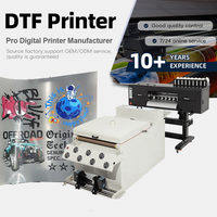 Printer Transfer Film Langsung ke Kain ZONSON Otomatis DTF Ink Garansi 1 Tahun CMYKW 5 Warna A3 untuk Pencetakan Kaos