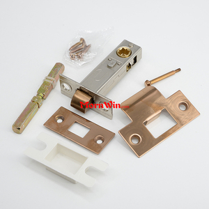 Chiavistello da bagno con chiusura a chiusura per porta in oro rosa da 60mm - Product Image 6