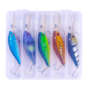 Kit di Esche Artificiali in Metallo e Plastica Dura, 10,5cm 16,4g, 5 Pezzi/Scatola, Esca a Lingua Lunga <span class=keywords><strong>per</strong></span> <span class=keywords><strong>Spigola</strong></span> di Mare - Product Image 1
