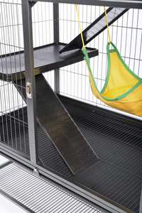 Cage à furet noir <span class=keywords><strong>Feisty</strong></span> bon marché Cage à hamster pour chat - Product Image 3