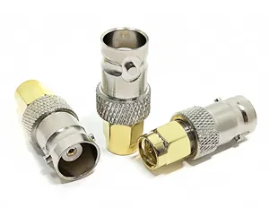 Adaptateur BNC femelle vers SMA mâle d'alimentation d'usine prise SMA de type droit vers prise BNC adaptateur de connecteur coaxial RF