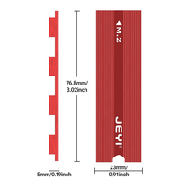 Jeyfactory M.2 2280 NVMe SSD Heatsink aluminium pendingin dua sisi dengan bantalan silikon termal untuk stok PS5/PC tersedia