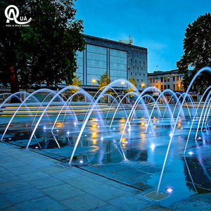 Fuente de agua laminar Water Crown con luz LED de acero inoxidable, boquilla de fuente de agua laminar para decoración de paisajes de hoteles al aire libre. - Product Image 1
