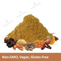 Aeglewell Mélange de champignons naturels en poudre, extrait en poudre 7 en 1, champignon crinière de lion, cordyceps, ganoderma, chaga, extrait amer