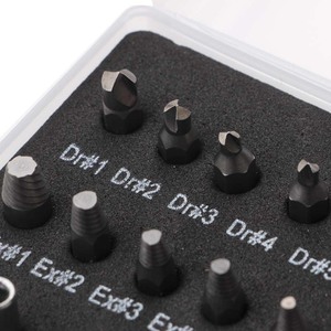 Tianhu Bolt Screw Remover Kit 22pcs Carbon Steel Spiral Flute Extractor Imperial Home Use - Product Image 3