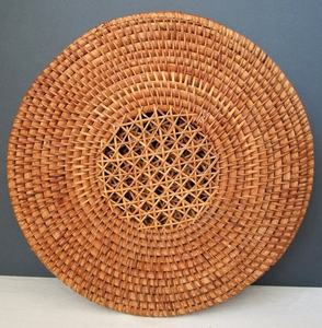 จานรองอาหารทรงกลมทำจากไม้ไผ่หวายคุณภาพสูง งานฝีมือแบบดั้งเดิมสำหรับตกแต่งบ้าน - Product Image 4