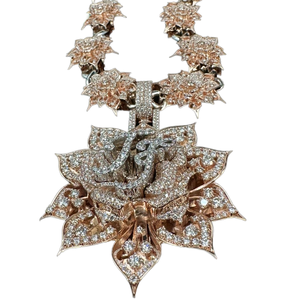 Diseño Popular, Chapado en Oro, Plata, Forma de Animal, Completamente Cubierto de Diamantes VVS Moissanite, Cadena de Eslabones, Colgante Personalizado para Hip Hop Unisex - Product Image 1