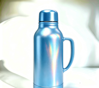 Poudre de pigment métallique holographique laser bleu ciel brillant à effet flash, durée de conservation de 36 mois