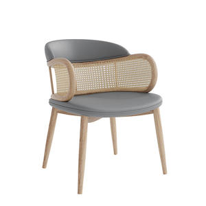 In legno massiccio rattan ristorante tavoli e sedie divano per caffetteria custodire in pelle stand sedile per hotel bar - Product Image 5