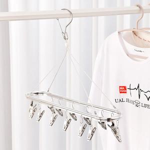 Porte-vêtements avec 14 chevilles, pêche, acier inoxydable - Product Image 3