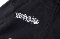 Sweat à capuche thermique en coton 100% brodé Glo Gang Winter avec imprimé de dessin animé, imperméable et respirant, sweat à capuche décontracté