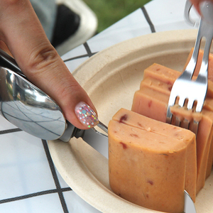 Chất Lượng Cao Xách Tay Thép Không Gỉ Kết Hợp Kit Dã Ngoại Bộ Đồ Ăn Bộ Đồ Ăn Ngoài Trời Mở Chai Có Thể Gập Lại Muỗng Và Nĩa - Product Image 1