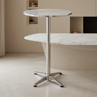 Table de comptoir de bistro d'extérieur Offre Spéciale Table ronde en aluminium Table d'extérieur en aluminium