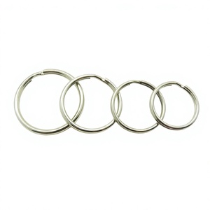 YIWANG Factory Wholesale 25mm Silver Metal <b>Split</b> <b>Ring</b> <b>Key</b> Chains - Product Image 1