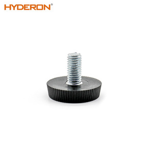 Hyderon Pieds réglables en acier avec tige filetée, design minimaliste, accessoires de quincaillerie pour meubles - Product Image 2