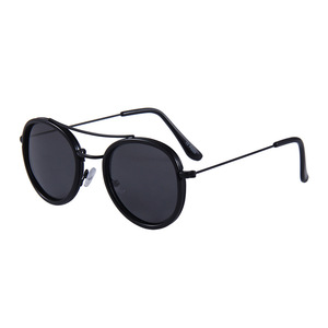 Gafas de Sol Polarizadas con Marco Redondo Moderno, Protección UV400, Puente Nasal Doble de Metal, Unisex, para Viajes y Conducción - Product Image 2