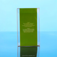 Boîte de rangement en plastique PVC/PET recyclable, petite, rectangulaire, avec couvercle à charnières, personnalisable, organisation cosmétique, collection de rouges à lèvres