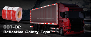 تصنيع المصنع شريط عاكس عالي الوضوح أحمر وأبيض للسلامة للشاحنات وشدة التحذير للسلامة على الطرق - Product Image 4