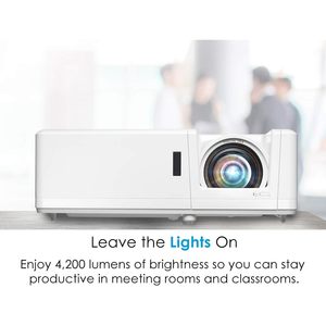 โปรเจคเตอร์ Optoma ZH406ST ระยะฉายสั้น 1080p 4200 ลูเมนส์ เลเซอร์ สำหรับธุรกิจและการศึกษา - Product Image 3