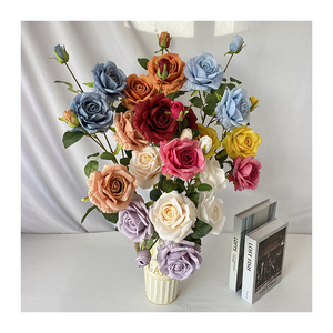 ดอกกุหลาบประดิษฐ์3ดอกจากโรงงาน<span class=keywords><strong>เหม</strong></span>่ยหยางเทียม - Product Image 1