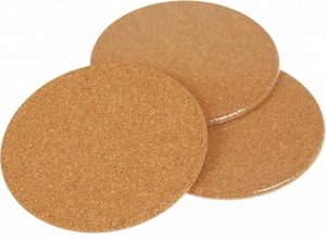 Classic Absorbent Eco-Friendly Cork <strong>Trivet</strong> with Silk Printed Straw Rope Hot Pot and Table Mat Set - Product Image 4
