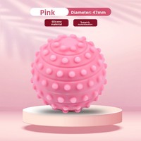 Balle de massage en silicone à picots pour rééducation des mains des personnes âgées, entraîneur de force de préhension, diamètre 4,7 pouces