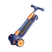 Trottinette à trois roues durable anti-basculement, plateforme à trois roues pour les activités de parc des enfants
