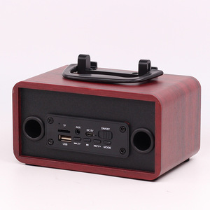 ลำโพงไม้ FT-4002 ไร้สายแบบพกพาพร้อมซับวูฟเฟอร์ลายไม้เรดวูด - Product Image 4