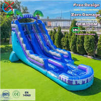 Château gonflable pour enfants de qualité commerciale, très vendu, grand château gonflable extérieur avec toboggan aquatique et piscine