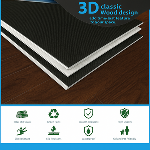 SPC Click Lock Revêtement de <span class=keywords><strong>sol</strong></span> en planche de vinyle à noyau rigide Imperméable Taille stable Faible teneur en COV pour les projets européens de rénovation domiciliaire - Product Image 6