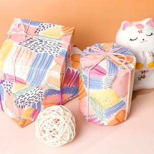 Vente en gros 80g papier d'art d'anniversaire 43*300cm rouleau de papier d'emballage d'emballage d'emballage de luxe personnalisé pour cadeau - Product Image 5