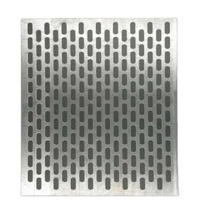 Pannello Decorativo in Acciaio Inox Perforato con Fori Ellittici di Piccole Dimensioni, Piegatura, Taglio e Saldatura Personalizzati, Spessore su Misura - Product Image 6