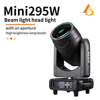 AICPOSE Mini 295W Beam Moving Head Light avec anneau d'ouverture RVB coloré, 13 Gobos, projecteur de scène DMX