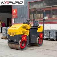 Rouleau compresseur vibrant à double tambour 800 mm, compresseur vibrant 30 kN, moteur diesel, transmission hydraulique, 1380 kg