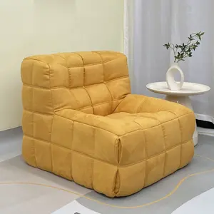 Sofá modular secional conversível moderno estofados tecido macio e preguiçoso único sofá cadeira sotaque