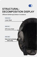 Yoloon Dual Sport CE EN1077 Casque de ski Casques de sport de sécurité respirants pour hommes et femmes d'hiver pour le ski et le snowboard