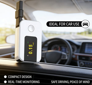 Alcoholímetro AECTEC K1 con Sensor de Celda de Combustible, Mini, Ultraligero, Recargable, Pantalla LCD IPS, Alta Precisión, con Registro de Pruebas para Auto/Bar/Escuela - Product Image 4