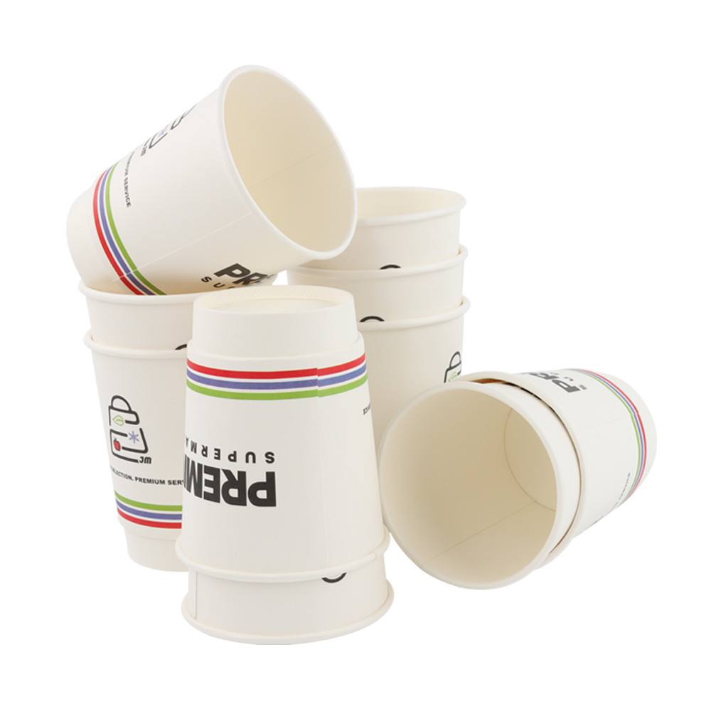 Gobelets en papier disposable double wall kraft Pe coated paper carton hot coffee cup drink container
