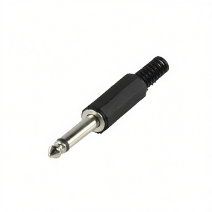 อะแดปเตอร์เสียงแบบโมโน ขั้วต่อพีวีซีสีดำ ขนาด 6.35 มม. สำหรับตัวผู้ - Product Image 3
