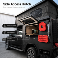 Camioneta camper RV personalizada de fábrica con baño independiente, compatible con Ford F150 para viajes de camping al aire libre y todoterreno.