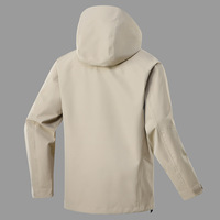 Veste d'été unisexe européenne et américaine imperméable polyester manteau capuche tissé respirant grande taille longue pression fermeture éclair coupe-vent