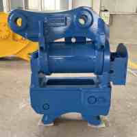 Attache rapide hydraulique Powertilt Martin M03 M10 de 3 à 33 tonnes avec entraînement pivotant