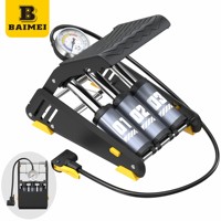 Pompe à air manuelle pour vélo BAIMEI, cylindre haute pression, portable, pour vélo, pneu, pompe à air pour voiture
