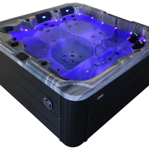 Bonne vente Luxe Acrylique Spa 5 Places 2.2m Bain à remous extérieur Bain à remous extérieur Bain à remous Jacuzzier avec 65 Jets - Product Image 1