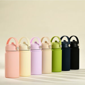 350ml carino sottovuoto a doppia parete in acciaio inox bottiglia per bere <span class=keywords><strong>bambini</strong></span> sport all'aria aperta portatile tazza di acqua con coperchio di paglia - Product Image 2