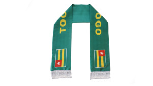 TOGO Drapeau Écharpe En Gros Personnalisé Football Acclamations Produits Fans Drapeau National Écharpe Graduation Gland Écharpes Châle - Product Image 3