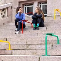 Tabouret d'extérieur créatif avec plateau intégré, idéal pour villa, cour, jardin et aménagement paysager en plein air – Le choix populaire des influenceurs