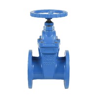 Vanne à opercule manuelle en fonte ductile DINF4 -F5 BS5163 2" 4" à siège élastique et joint souple, à bride en coin